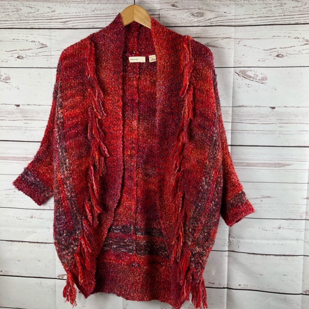 Anthropologie Sleeping on Snow M Boho sweater